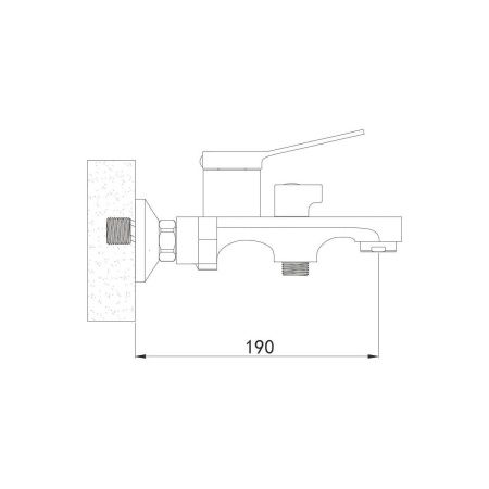 Смеситель для ванны Shevanik S6202H