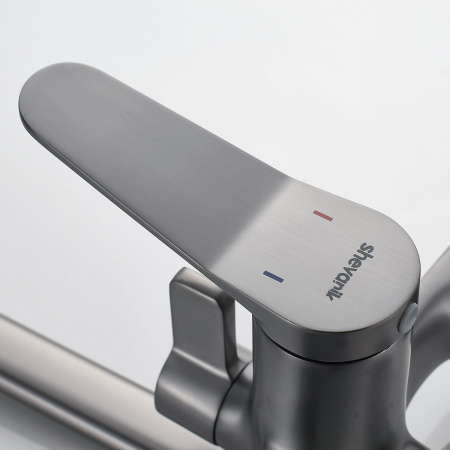 Душевая система Shevanik S6236T оружейная сталь