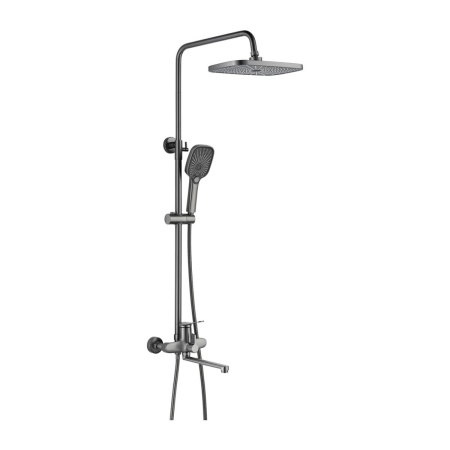 Душевая система Shevanik S6236T оружейная сталь