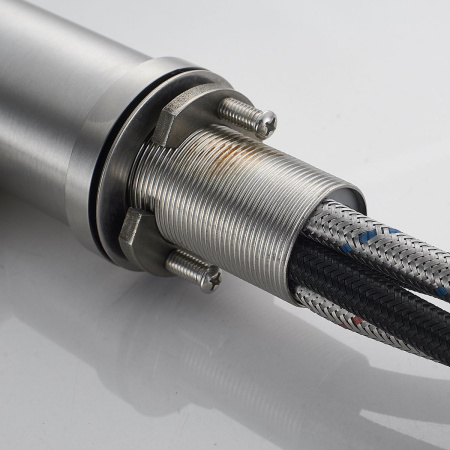 Смеситель для кухни Shevanik S263L  вытяжной излив, сатин