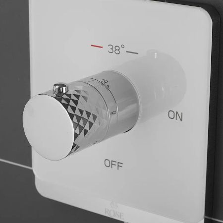 Встраиваемый гигиенический душ Rose R105C белый/хром