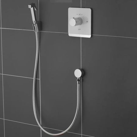 Встраиваемый гигиенический душ Rose R105C белый/хром