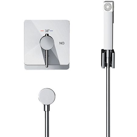 Встраиваемый гигиенический душ Rose R105C белый/хром