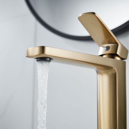Смеситель для раковины Shevanik S9911G золото матовое