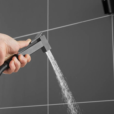 Встраиваемый гигиенический душ Rose R105H черный