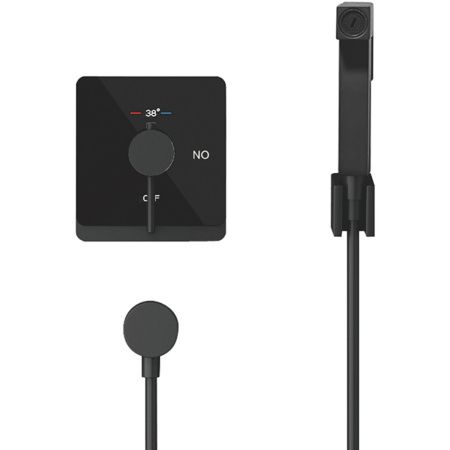 Встраиваемый гигиенический душ Rose R105H черный