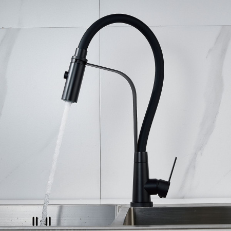 Смеситель для кухни Shevanik S943H-3 черный