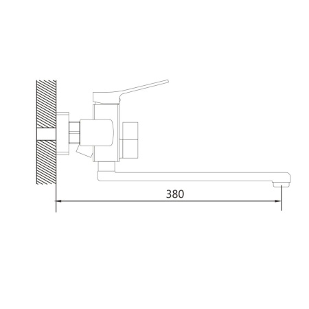 Смеситель для ванны Shevanik S9922 хром