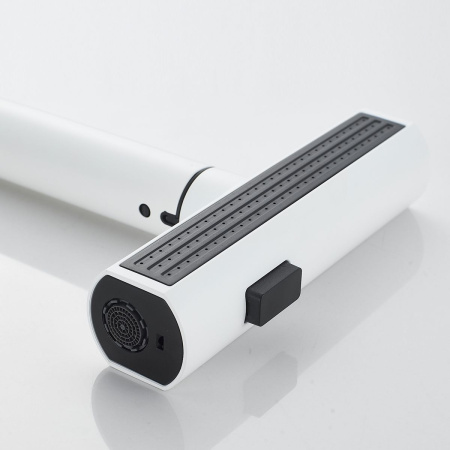 Смеситель для кухни Shevanik S263C вытяжной излив, белый