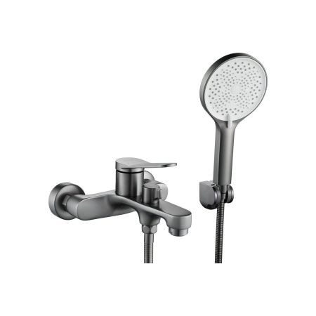 Смеситель для ванны Shevanik S6202T оружейная сталь