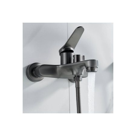 Смеситель для ванны Shevanik S6202T оружейная сталь