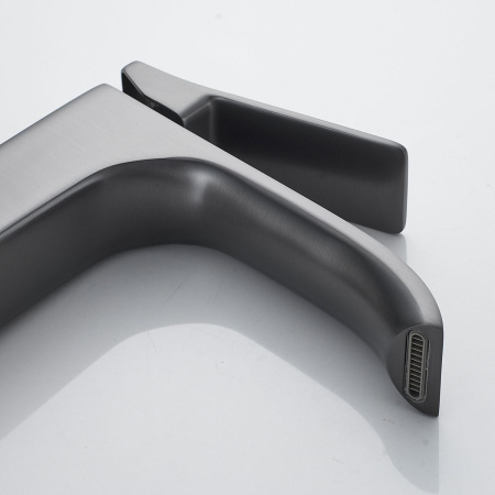 Смеситель для раковины Shevanik S4001T оружейная сталь