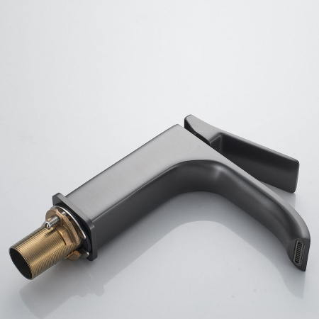 Смеситель для раковины Shevanik S4001T оружейная сталь