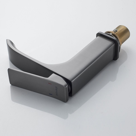 Смеситель для раковины Shevanik S4001T оружейная сталь