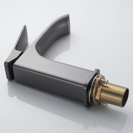 Смеситель для раковины Shevanik S4001T оружейная сталь