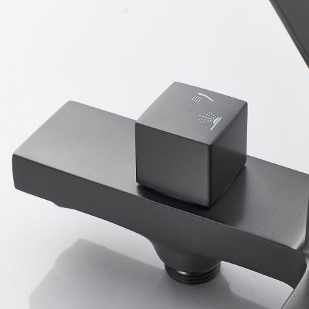 Смеситель для ванны Shevanik S9602T оружейная сталь