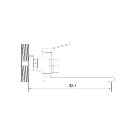 Смеситель для ванны Shevanik S9922C белый