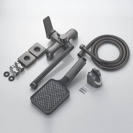 Смеситель для ванны Shevanik S9902T оружейная сталь