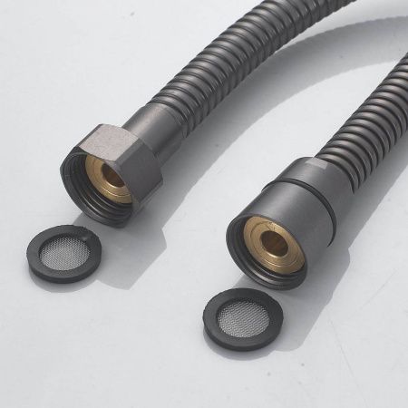 Смеситель для ванны Shevanik S9902T оружейная сталь