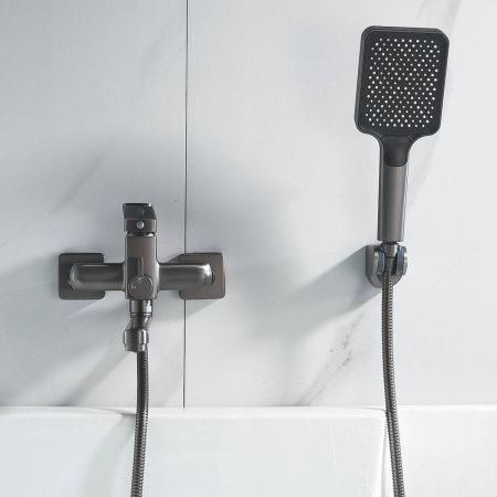 Смеситель для ванны Shevanik S9902T оружейная сталь