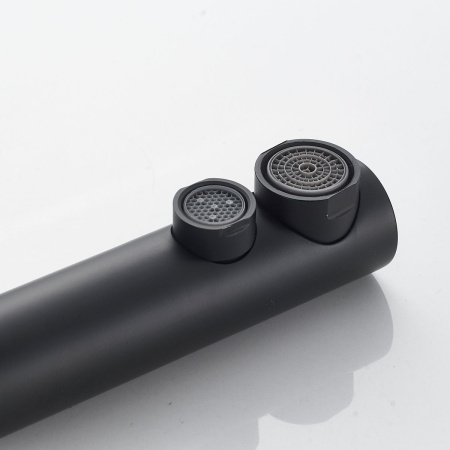 Смеситель для кухни Shevanik S468H с подключением фильтра питьевой воды, SUS304, черный