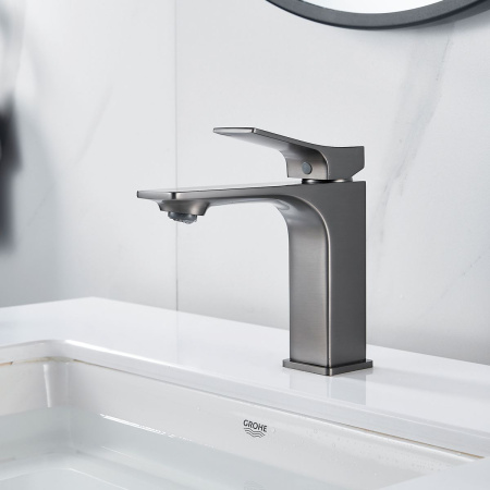 Смеситель для раковины Shevanik S6101T оружейная сталь