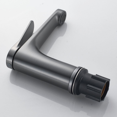 Смеситель для раковины SHEVANIK S6201T оружейная сталь