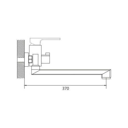 Смеситель для ванны Shevanik S8222