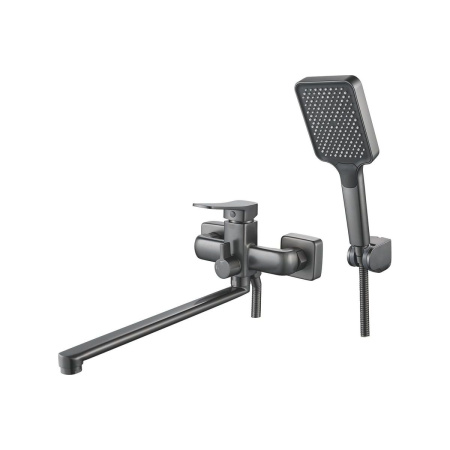 Смеситель для ванны Shevanik S9922T оружейная сталь