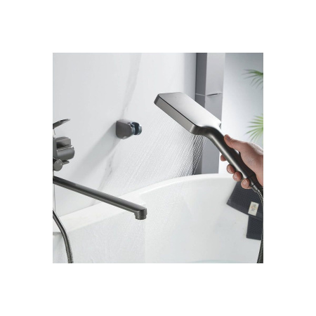 Смеситель для ванны Shevanik S9922T оружейная сталь