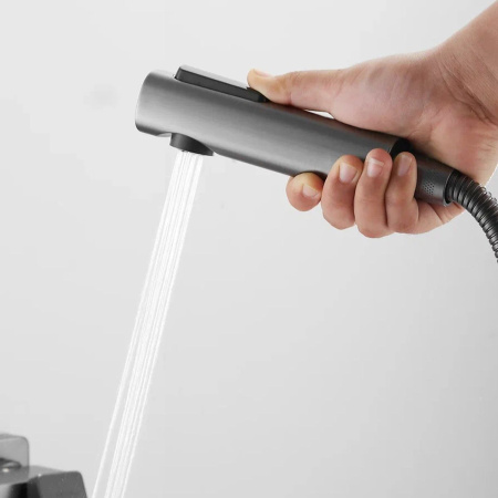 Гигиенический душ SHEVANIK S6805T-1 оружейная сталь