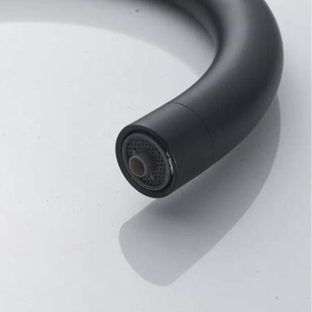 Смеситель для кухни Shevanik S128H с подключением фильтра питьевой воды, черный