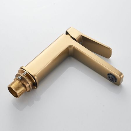 Смеситель для раковины Shevanik S9901G золото матовое