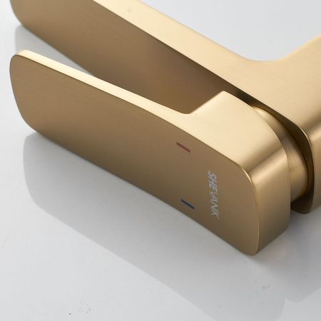 Смеситель для раковины Shevanik S9901G золото матовое