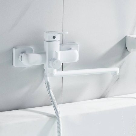 Смеситель для ванны Shevanik S9902C белый