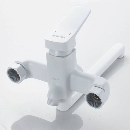 Смеситель для ванны Shevanik S9902C белый