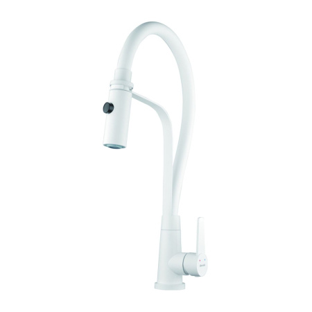 Смеситель для кухни Shevanik S943C-1 белый