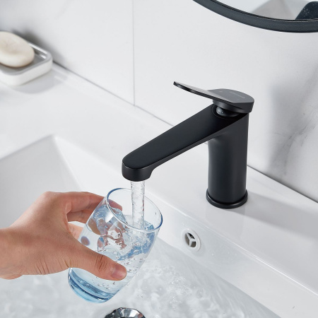 Смеситель для раковины SHEVANIK S6201H черный