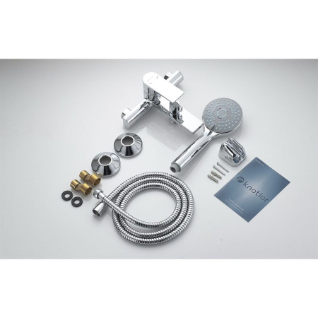 Смеситель для ванны Knotlor ERGOFIT KN-32 коротким изливом, хром