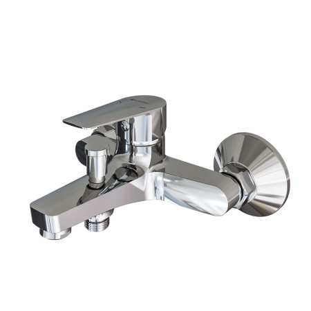 Смеситель для ванны Knotlor EcoFlow KN-14 коротким изливом, хром