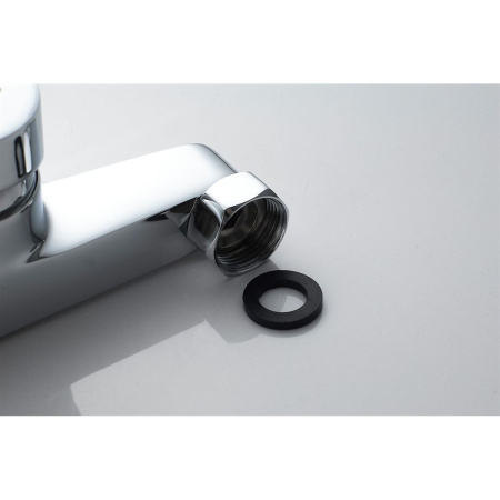 Смеситель для ванны Knotlor EcoFlow KN-14 коротким изливом, хром