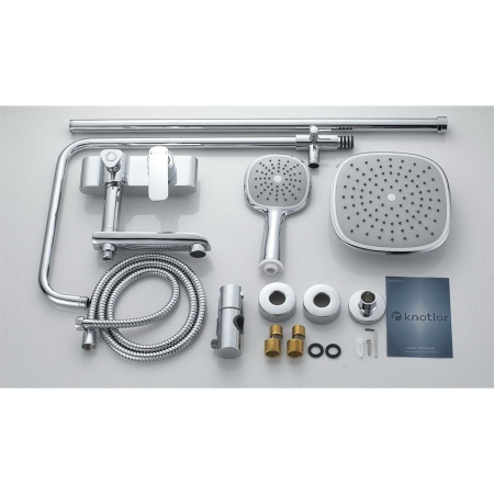 Душевая система Knotlor FINESSE KN-43 с изливом хром