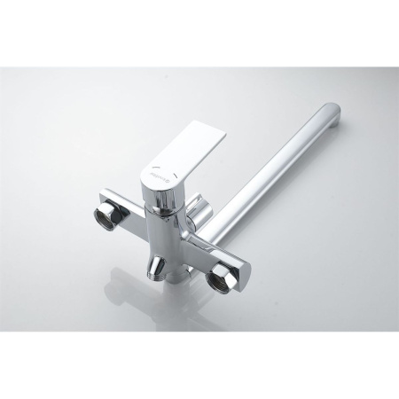 Смеситель для ванны Knotlor ERGOFIT KN-33 с длинным изливом, хром