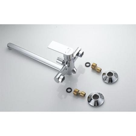 Смеситель для ванны Knotlor ERGOFIT KN-33 с длинным изливом, хром