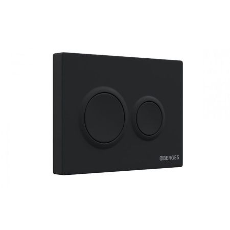 Инсталляция BERGES NOVUM 040265 с двухрежимной кнопкой O5 Soft Touch черная