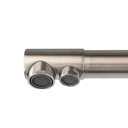 Смеситель для кухни GROSS AQUA GA3121609SS Neosteel с подключением к фильтру питьевой воды