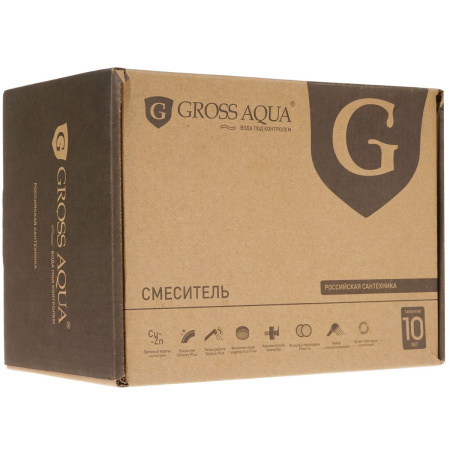 Смеситель для ванны GROSS AQUA 2237257С Basic с коротким изливом