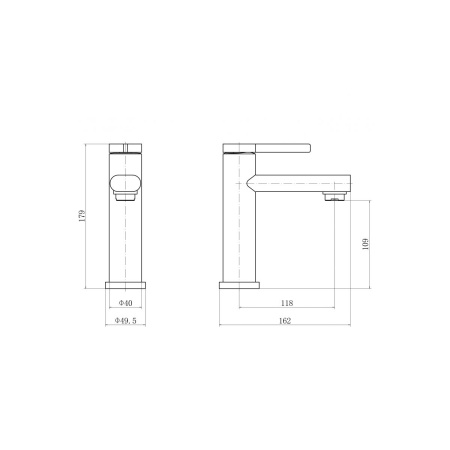 Смеситель для раковины FASHUN A51130 из нержавеющей стали