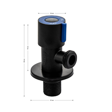 Кран металлокерамика MAGNUS 9281 угловой 1/2