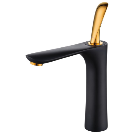 Смеситель для раковины D&K Venice Baciano DA1032659 черный-золото